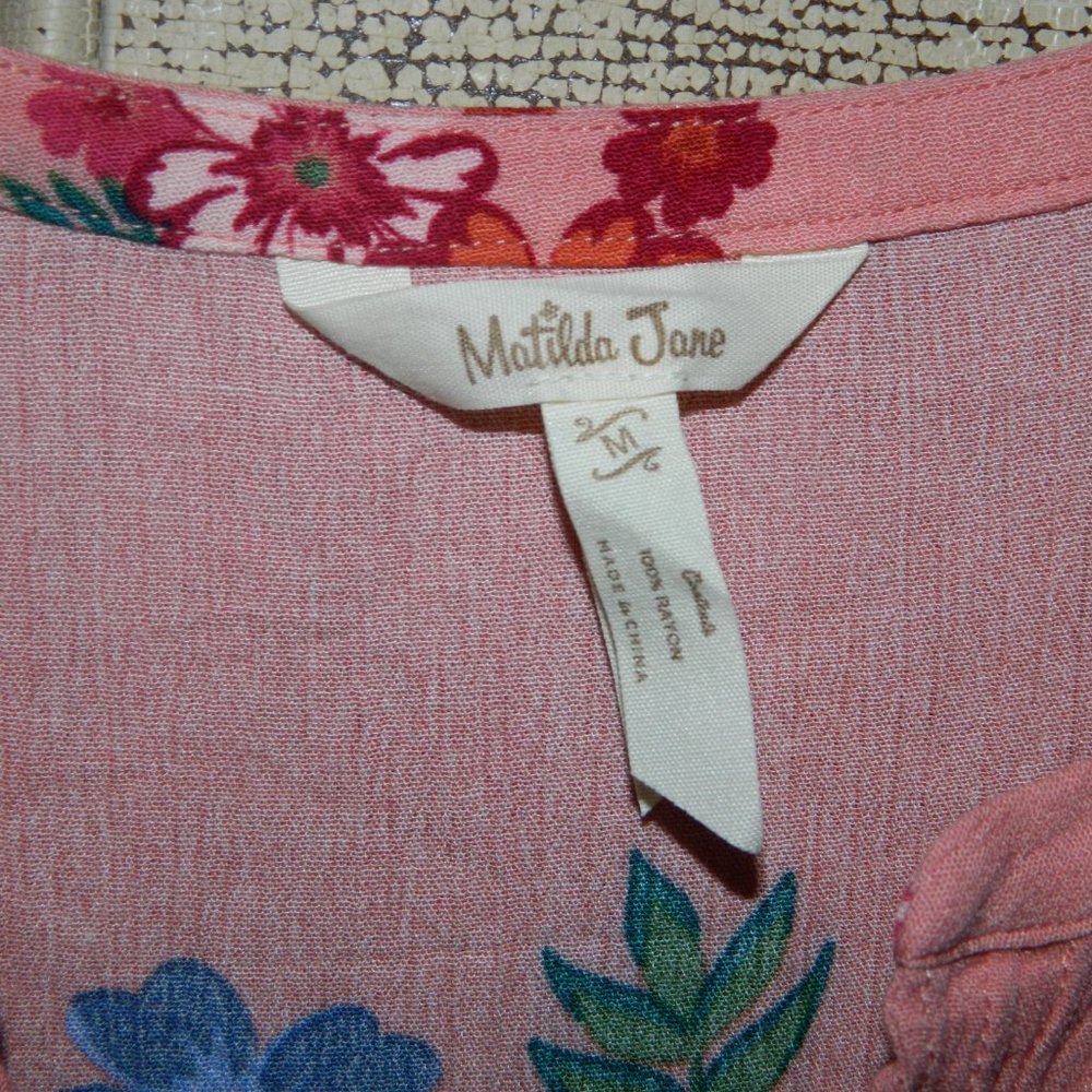 Womens Matilda Jane Blouse Top Shirt Sz M (DD-60) - Picture 2 of 3